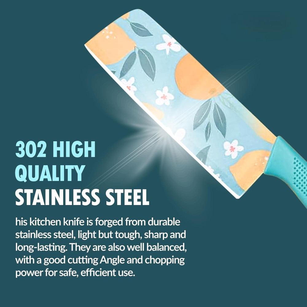 Set of 3 Stainless Steel Kitchen Knife Set | High-Carbon Stainless Steel Kitchen Knife |Vegetable Knife| Chef Knife| Sharp Edge Cutting Chef Knifes for Chopping Vegetables, Fruits