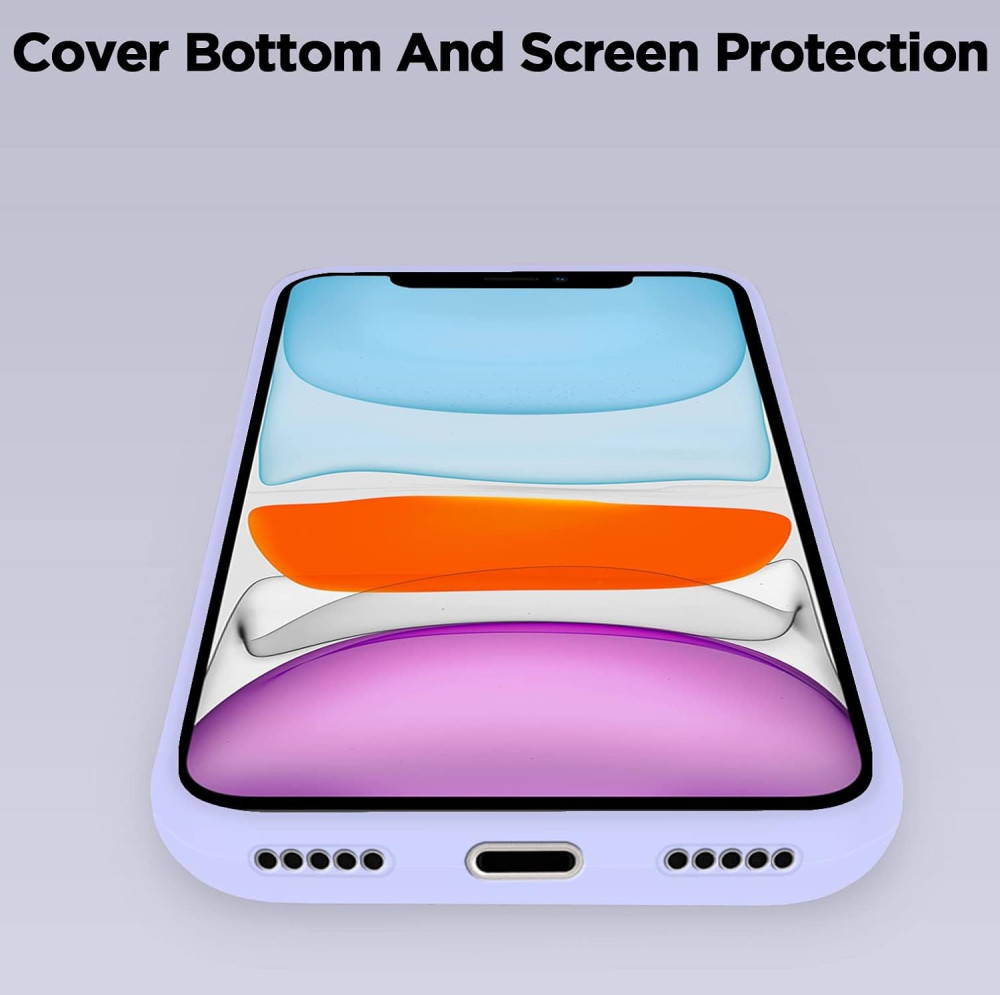 M-VED Silicone Back Case for iPhone 11, Soft-Touch Phone Back Cover for Apple iPhone 11 -LIGHT BLUE