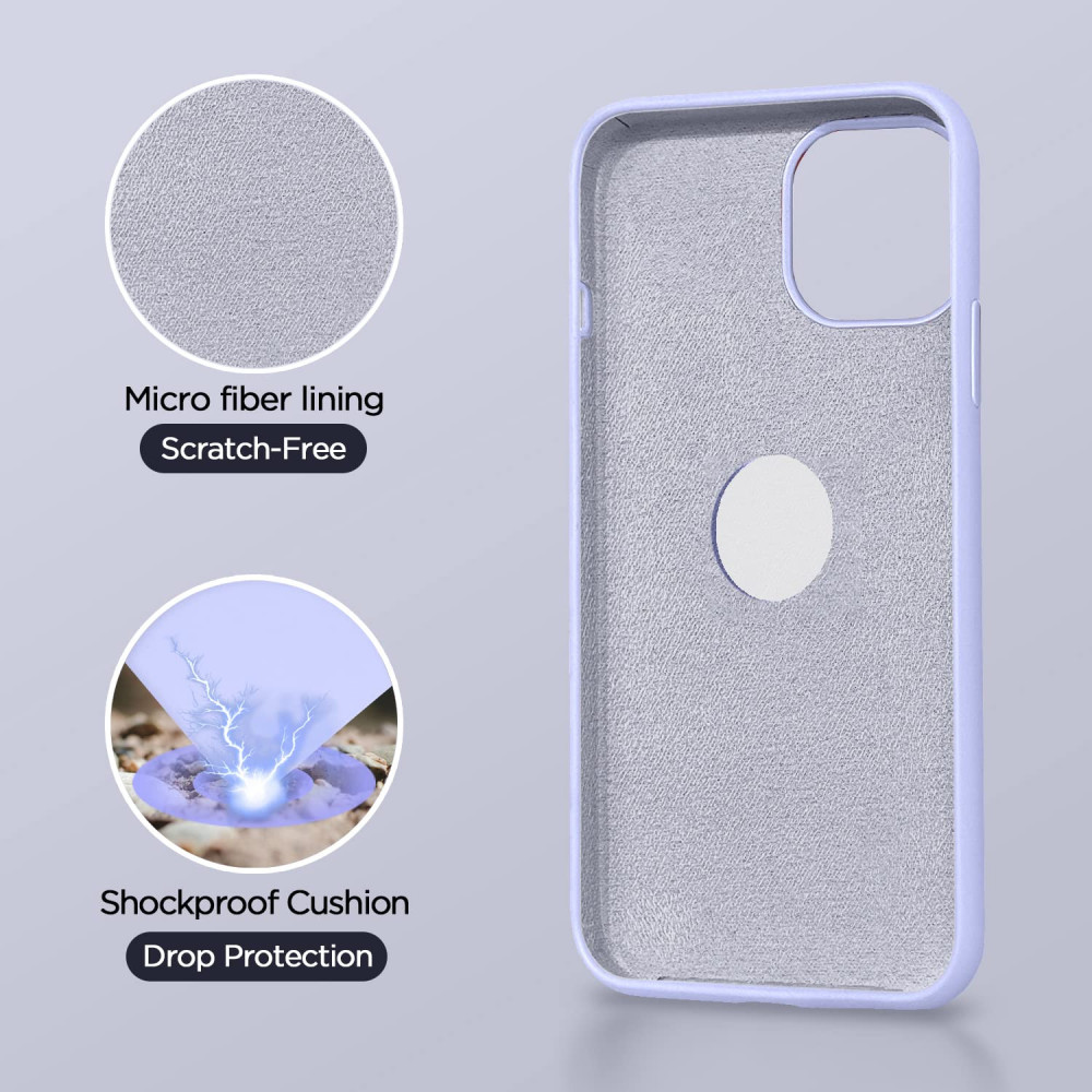 M-VED Silicone Back Case for iPhone 11, Soft-Touch Phone Back Cover for Apple iPhone 11 -LIGHT BLUE
