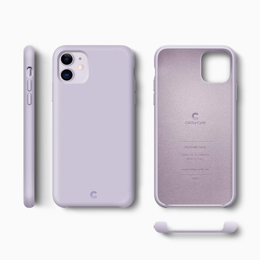 M-ved  Silicone Back Case for iPhone 11, Soft-Touch Phone Back Cover for Apple iPhone 11 - PURPLE