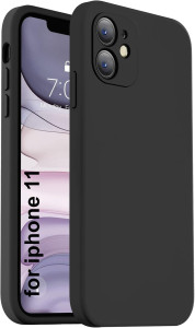 M-ved Silicone Back Case for iPhone 11, Soft-Touch Phone Back Cover for Apple iPhone 11 - BLACK