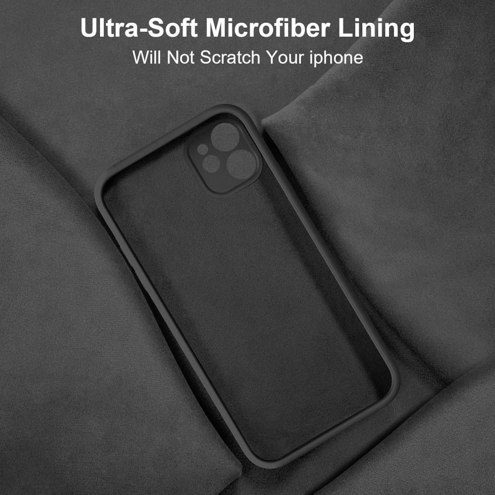 M-ved Silicone Back Case for iPhone 11, Soft-Touch Phone Back Cover for Apple iPhone 11 - BLACK