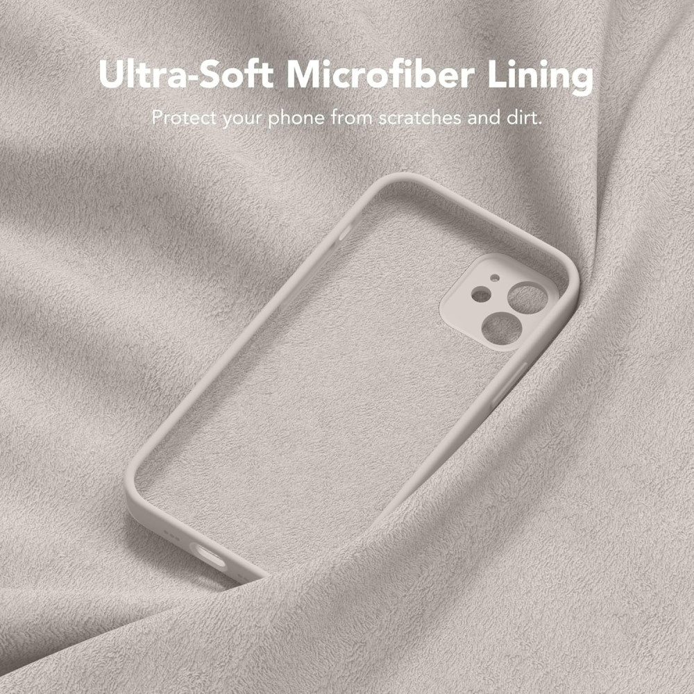 M-ved Silicone Back Case for iPhone 11, Soft-Touch Phone Back Cover for Apple iPhone 11 grey