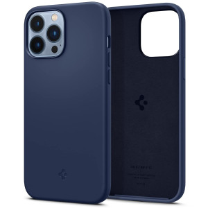 M-ved Silicone Fit Back Cover Case Compatible with iPhone 13 Pro Max -dark blue