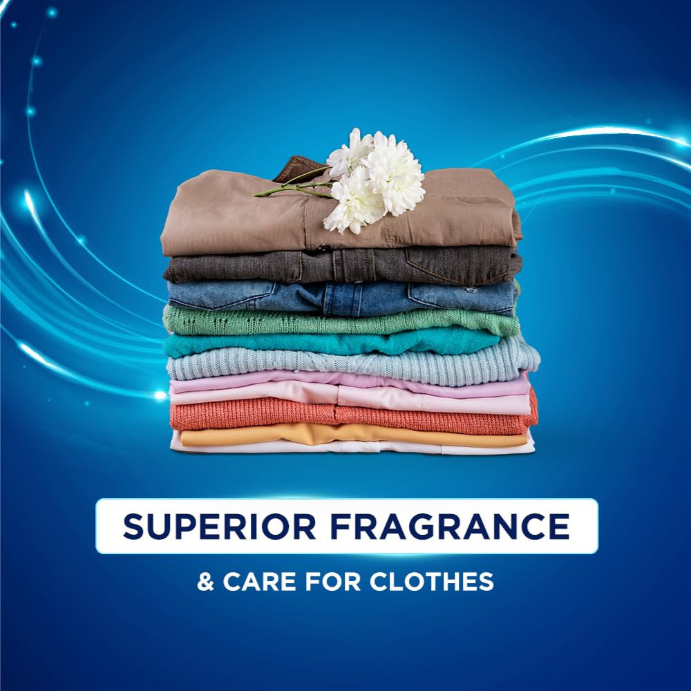 Surf Excel Matic Top Load Liquid Detergent 4L Refill Pouch, Specially designed to remove Tough Dried Stains, 1st time in Washing Machine