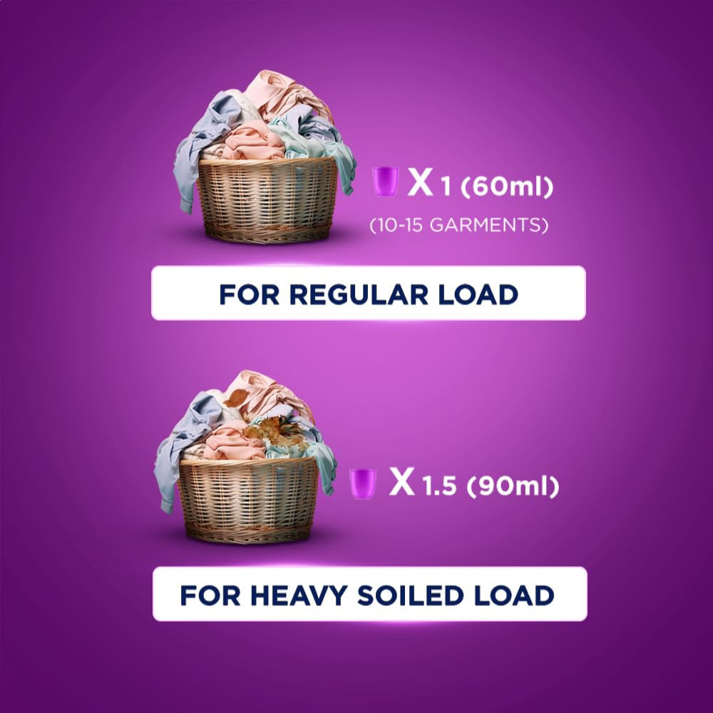 Surf Excel Matic Front Load Liquid Detergent 5L Refill Pouch, Specially designed to remove Tough Dried Stains, 1st time in Washing Machine