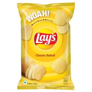 Lay's Potato Chips - Classic Salted Pouch, 90 Gm