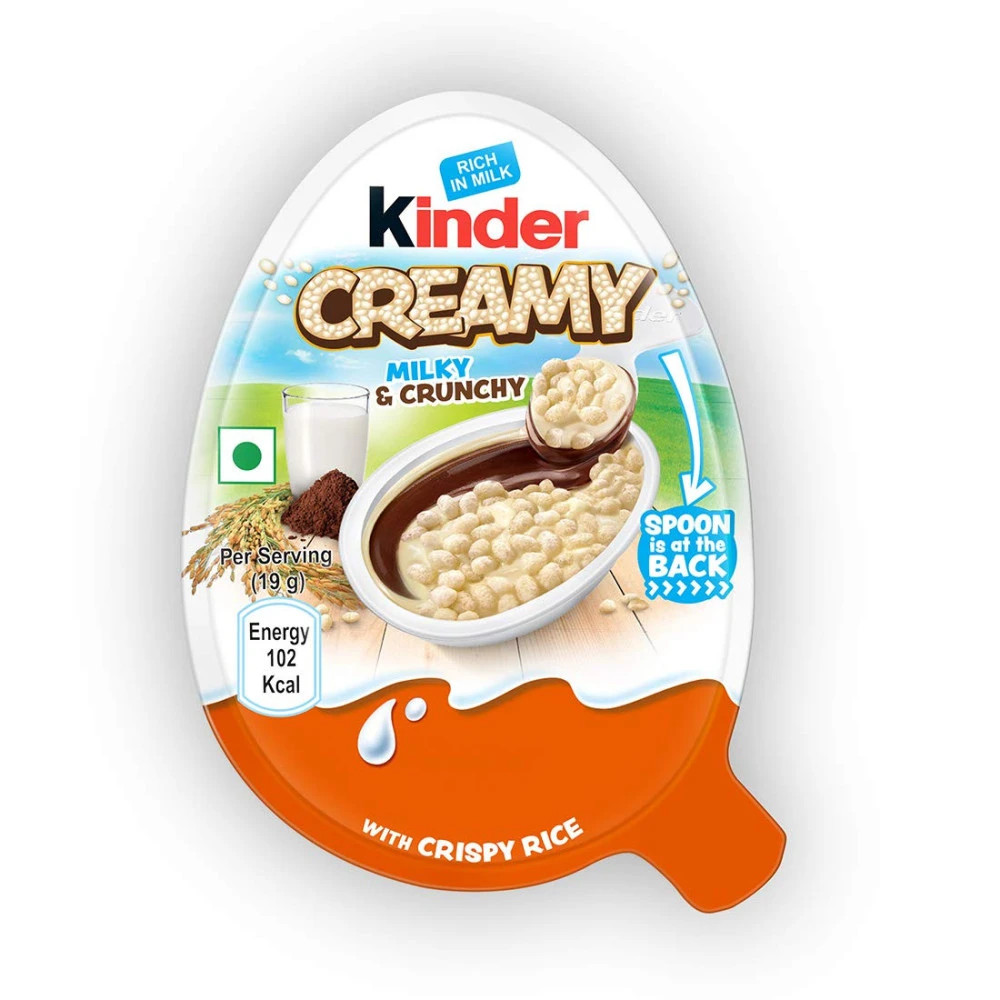 Kinder Creamy Milky & Crunchy Chocolate Snack with