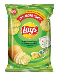 Lay's Potato Chips 48 Gram, American Style Cream & Onion