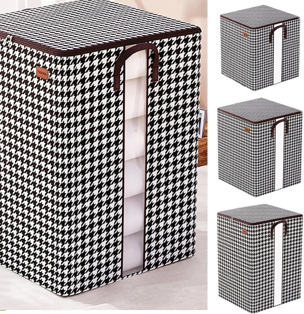 M ved Collapsible Storage Box with Clear Window,