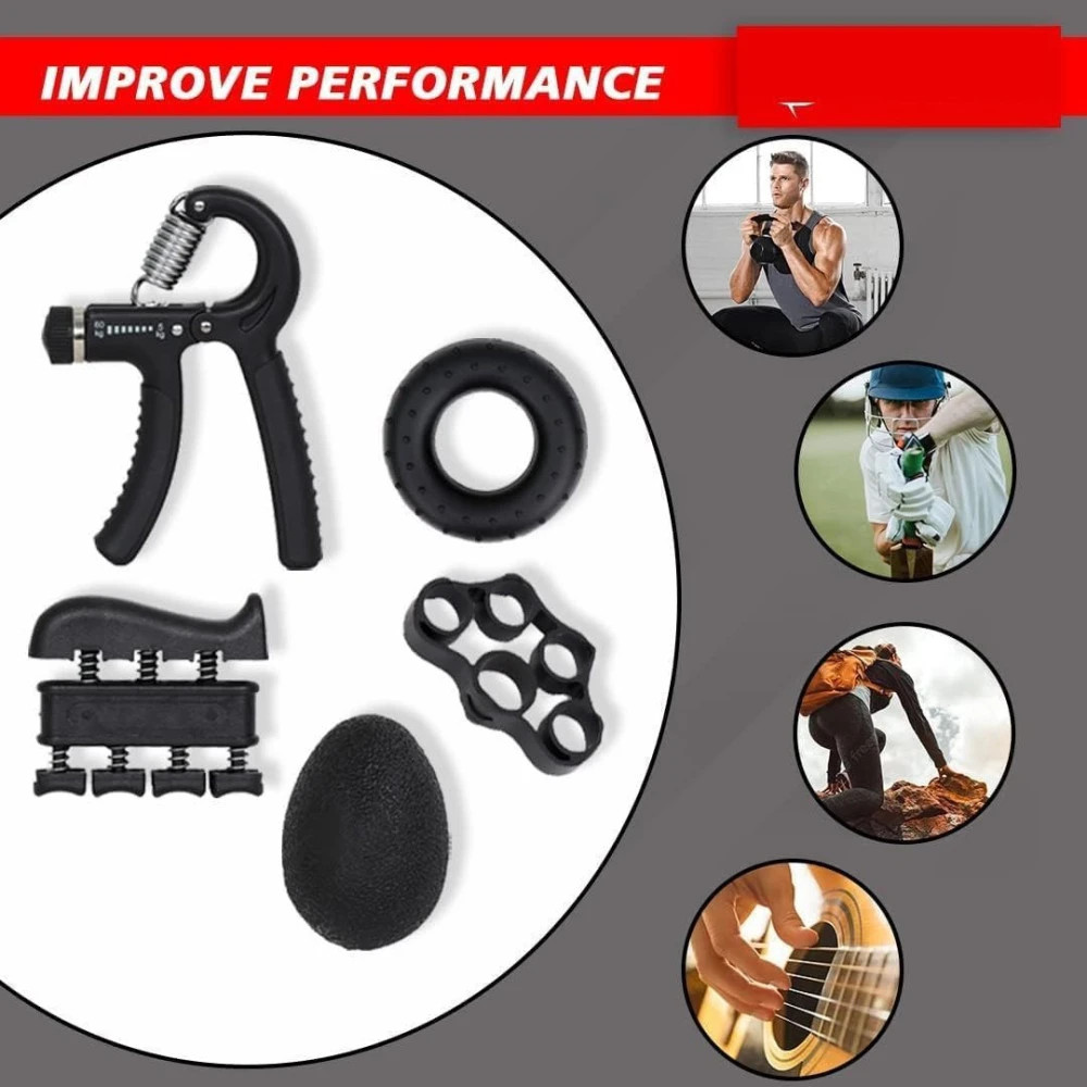 M ved Hand Grip Strength Trainer 5 Pcs Set Hand Grip