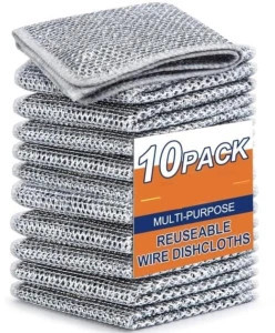 M ved  10 Pack Multi-Purpose Reuseable Wire Dishcloths