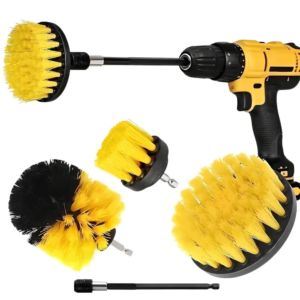 M ved Power Drill Scrubber Brush 4PCS Set