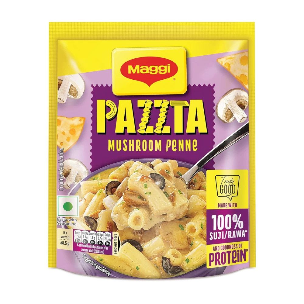 Maggi Mushroom Penne Pazzta, 64g (Pack of 2)