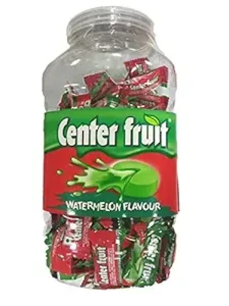 Center Fruit, Watermelon Flavour, Bubble Gum Jar