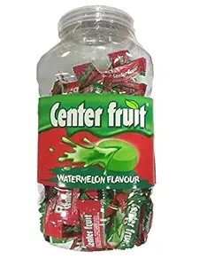 Center Fruit, Watermelon Flavour, Bubble Gum Jar