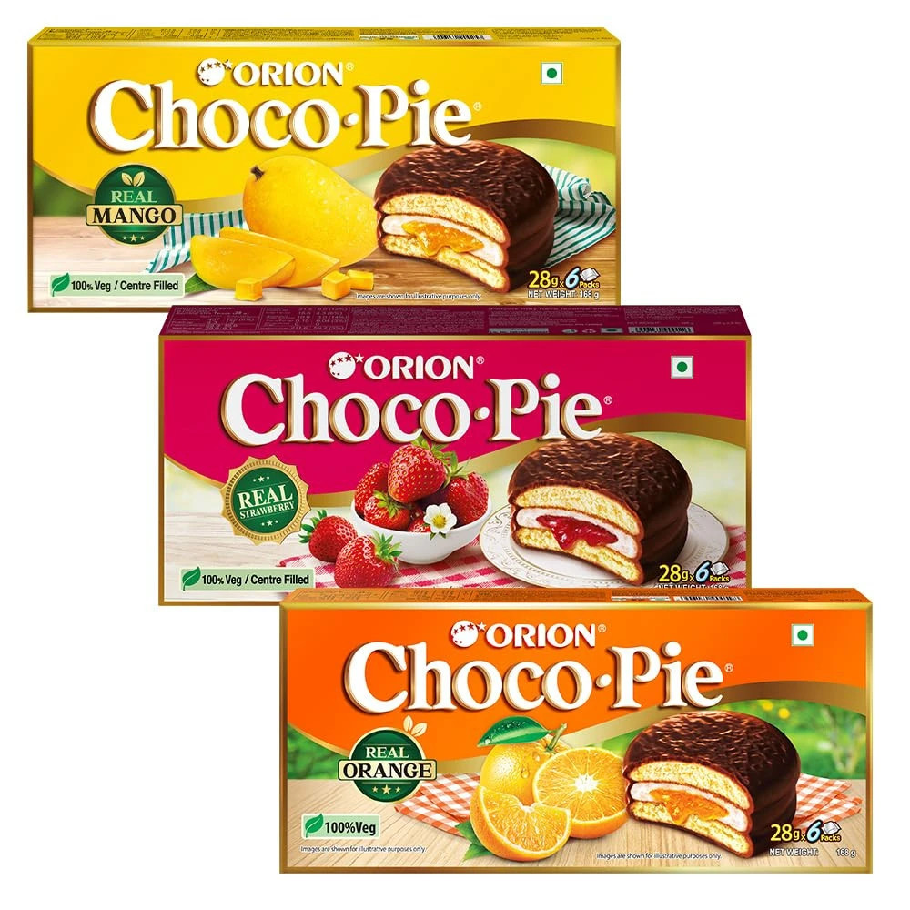 Orion mango strowbwry orange combo Chocopie