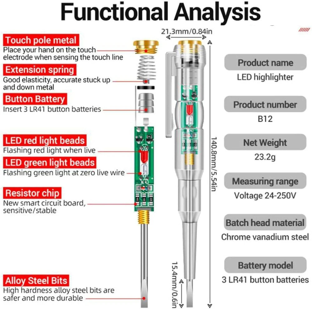 Voltage Tester Pen | Intelligent Non-contact Induction