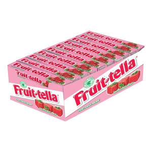 Fruit-Tella Strawberry Flavour Chewy Toffee Stick (3 x 32.4g)