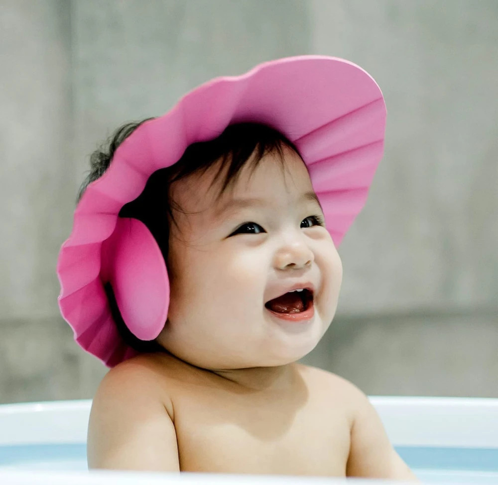 Baby bath Shower Cap for Eye and Ear wash Protection,