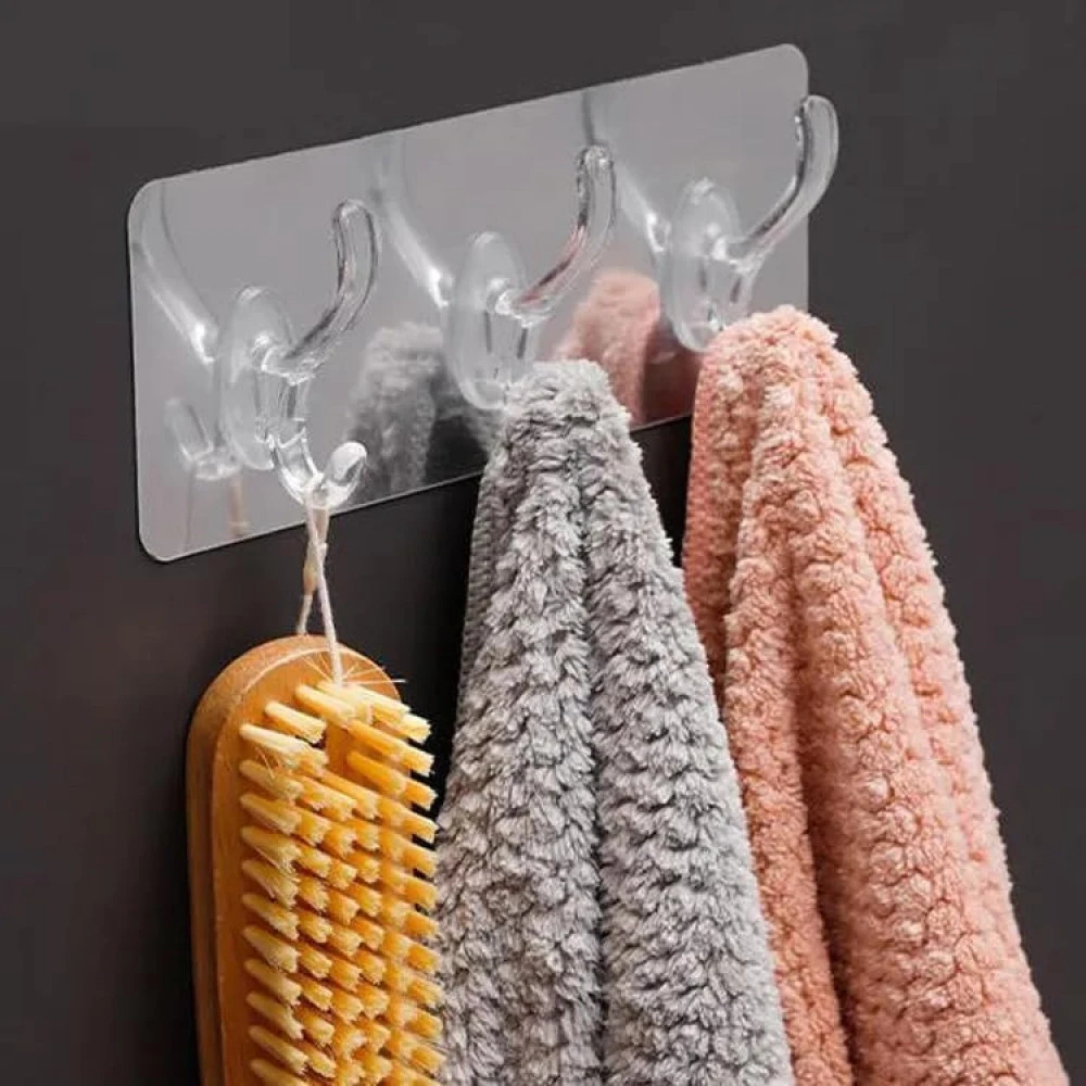 M ved 3Pcs Hooks for Wall Mounted Without Drilling Invisible