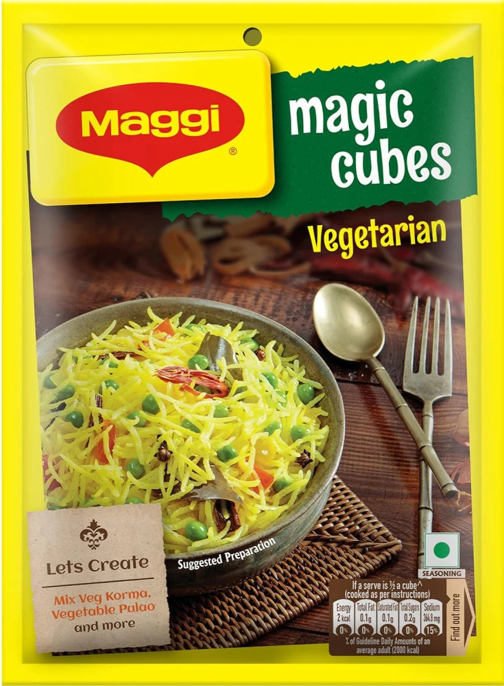 MAGGI Nestle MAGIC Cubes, Vegetarian Masala 10 cubes (40 gm)
