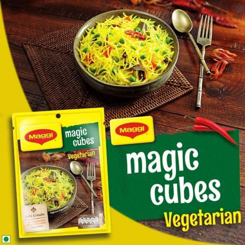 MAGGI Nestle MAGIC Cubes, Vegetarian Masala 10 cubes (40 gm)