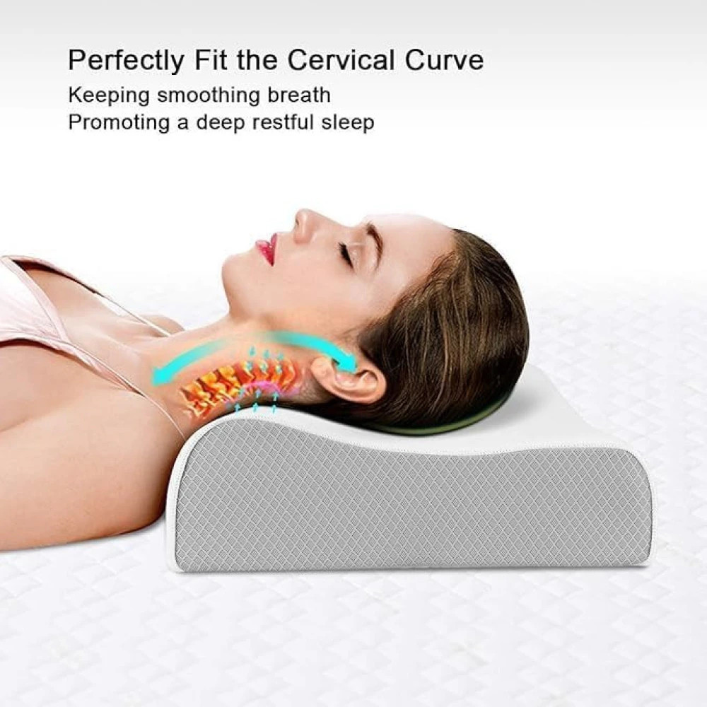 M ved Memory Foam Cervical Pillow, Ergonomic Neck Support,